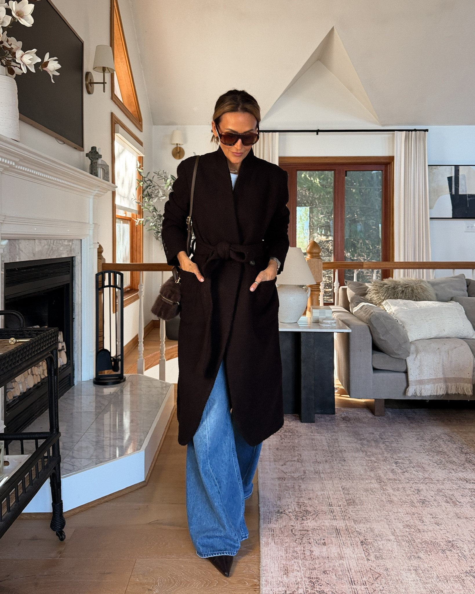 Elevated chocolate brown jacket for fall