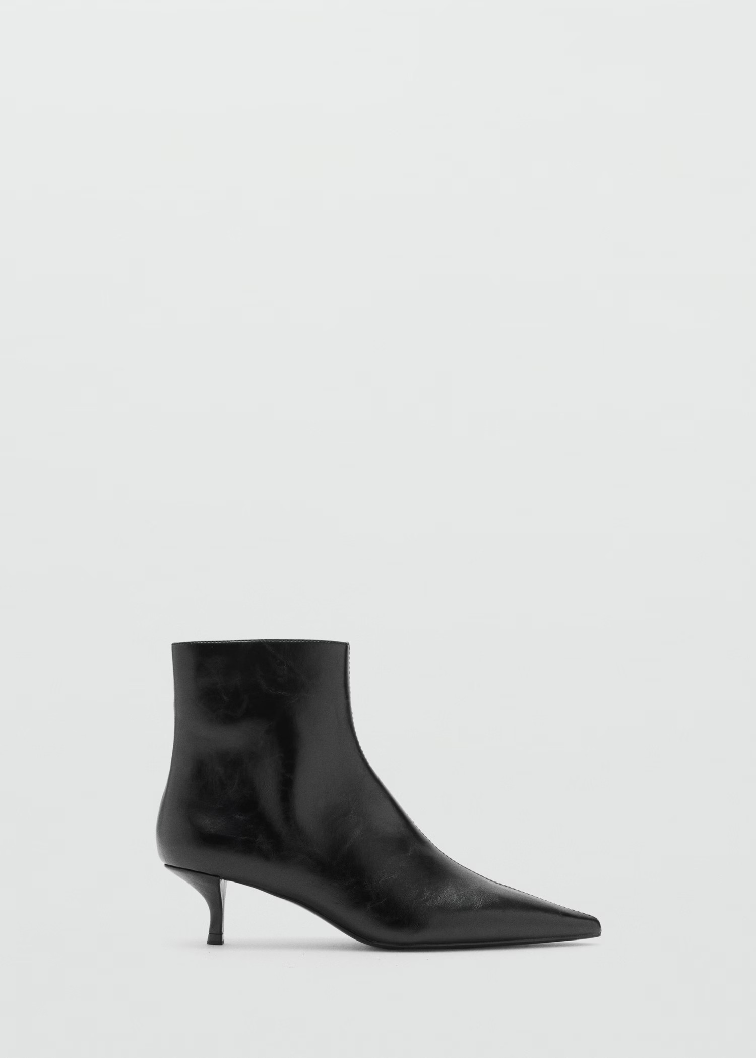 Kitten-heel pointed-toe ankle boots - Women | MANGO United Kingdom | MANGO (UK)