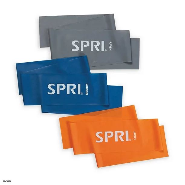 SPRI Resistance Stretch Band Kit, 3 pack (Light, Medium, Heavy) | Walmart (US)