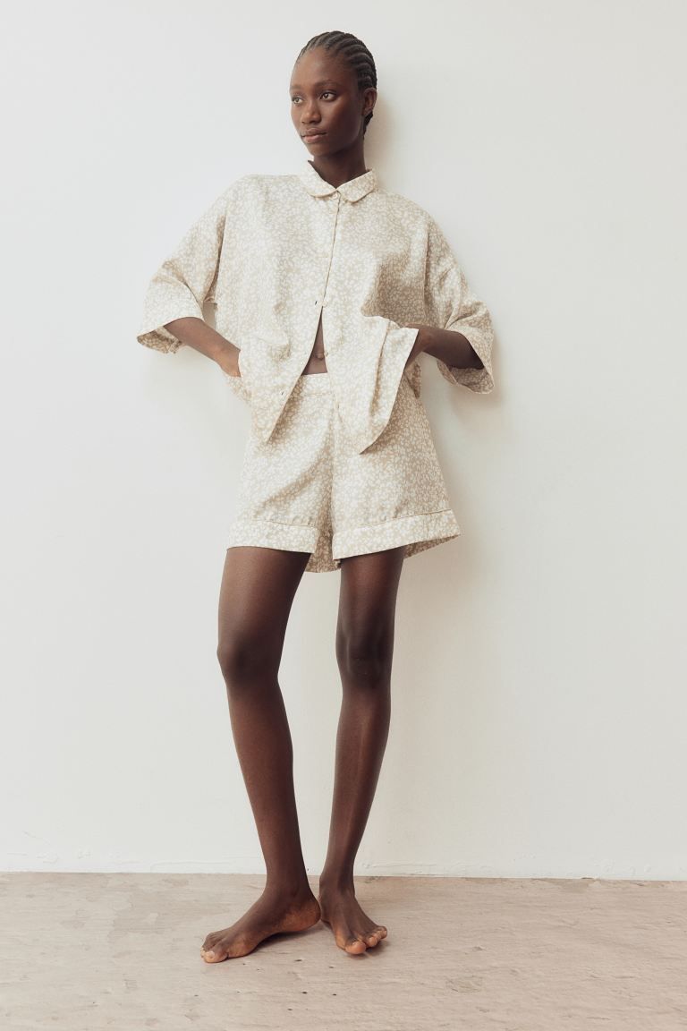 Patterned Satin Pajamas | H&M (US + CA)