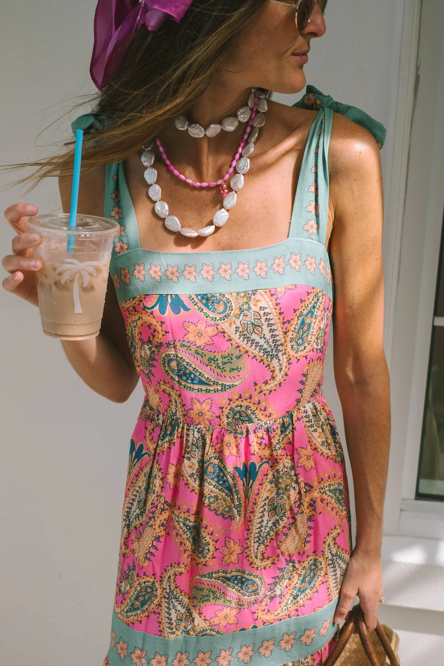 Logan Tay Forever & Always Necklace Pearl | Beach Riot | Beach Riot