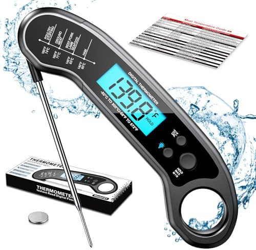 Meat Thermometer Digital, Instant Read Meat ThermometerI for Grill and Cooking, Waterproof Food T... | Amazon (US)