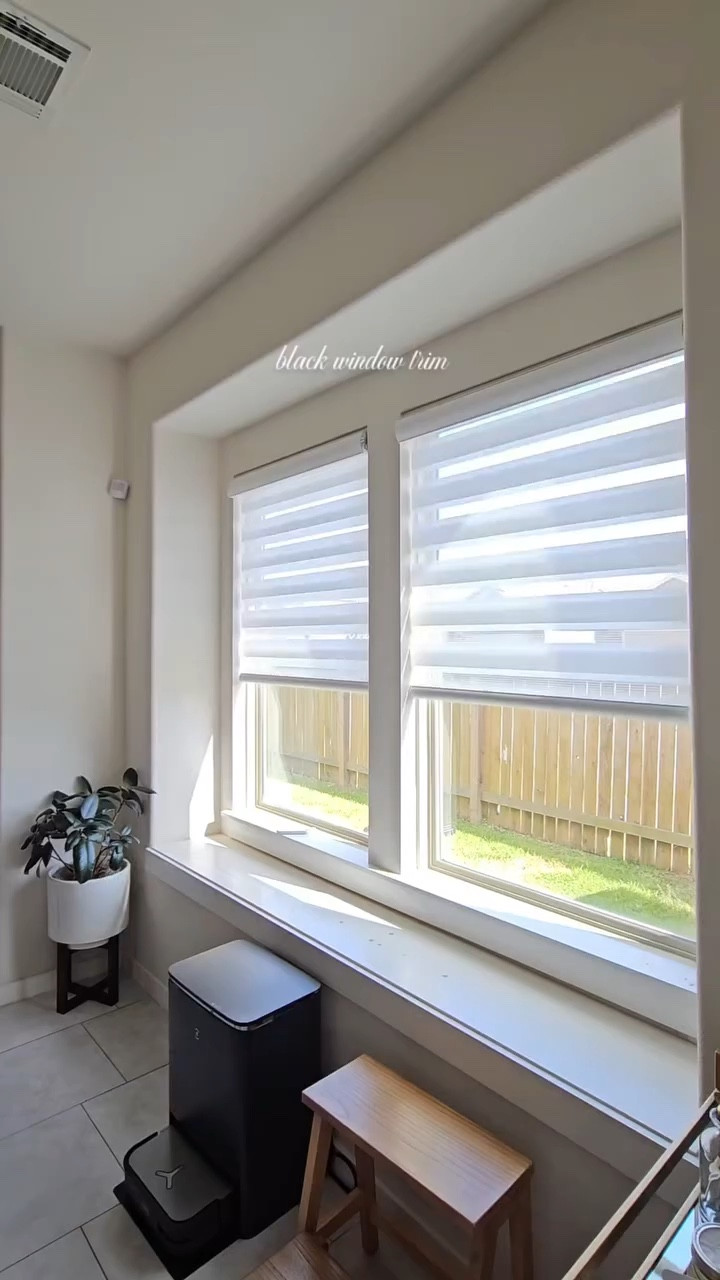 Thinking about painting your window trim? SAVE this tip for later 🖤✨️ 
 
Paint tip: Use semi-gloss or satin trim paint—it’s easier to clean and looks smoother on window frames. Look for water-based acrylic enamel trim paint in semi-gloss or satin. It dries harder and resists scuffs.

Ex. Sherwin-Williams Emerald Urethane

The color I use is Iron Ore @sherwinwilliams

Almost talked myself out of this… now I can’t stop staring 😮‍💨🖤
Worth it? 👇🏽

#LTKmomlife #LTKHome #LTKdayinmylife