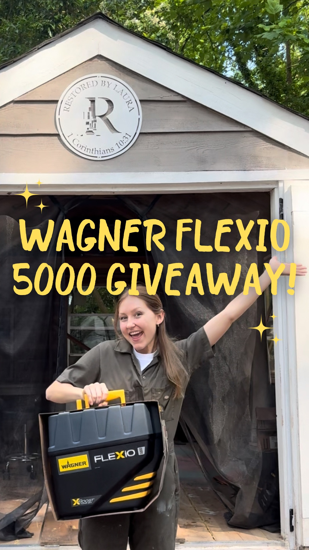 🚨 GIVEAWAY TIME 🚨
I’ve used the Wagner FLEXiO 5000 for so many furniture flips and even to paint the entire exterior of our Airbnb! It’s powerful, beginner-friendly, and now… I’m giving one away!

Here’s how to enter:

Follow me @restoredbylaura , @wagnerspraytech , and @thejirehhousegvl 
That’s it—you’re in!

Want extra entries? 
⭐️Share this post to your story and tag me! 
⭐️ Tag your friends in the comments! 
Each story share and comment tag= 1 extra entry.

Giveaway ends June 8th! Winner will be announced in my stories and contacted via DM.

This giveaway is not affiliated with, sponsored by, or endorsed by Instagram. Must be 18+ to enter. No purchase necessary. You must live in the United States to enter and win.

$280 product value

#giveaway #contest #furnitureflipper #wagner