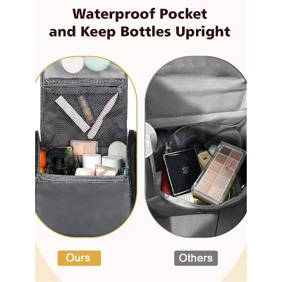 Travel Toiletry Bag Hanging Hook  Water-resistant Makeup Cosmetic Bag Travel Organizer for Accessories, Shampoo, Full Sized Container, Toiletries | Target