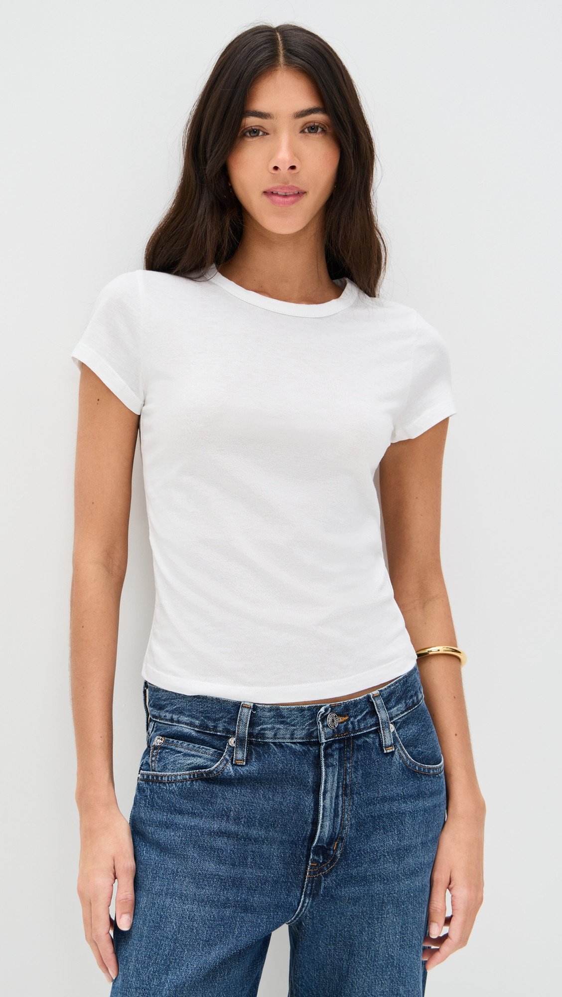 Reformation Max Slim Tee White XS | Shopbop