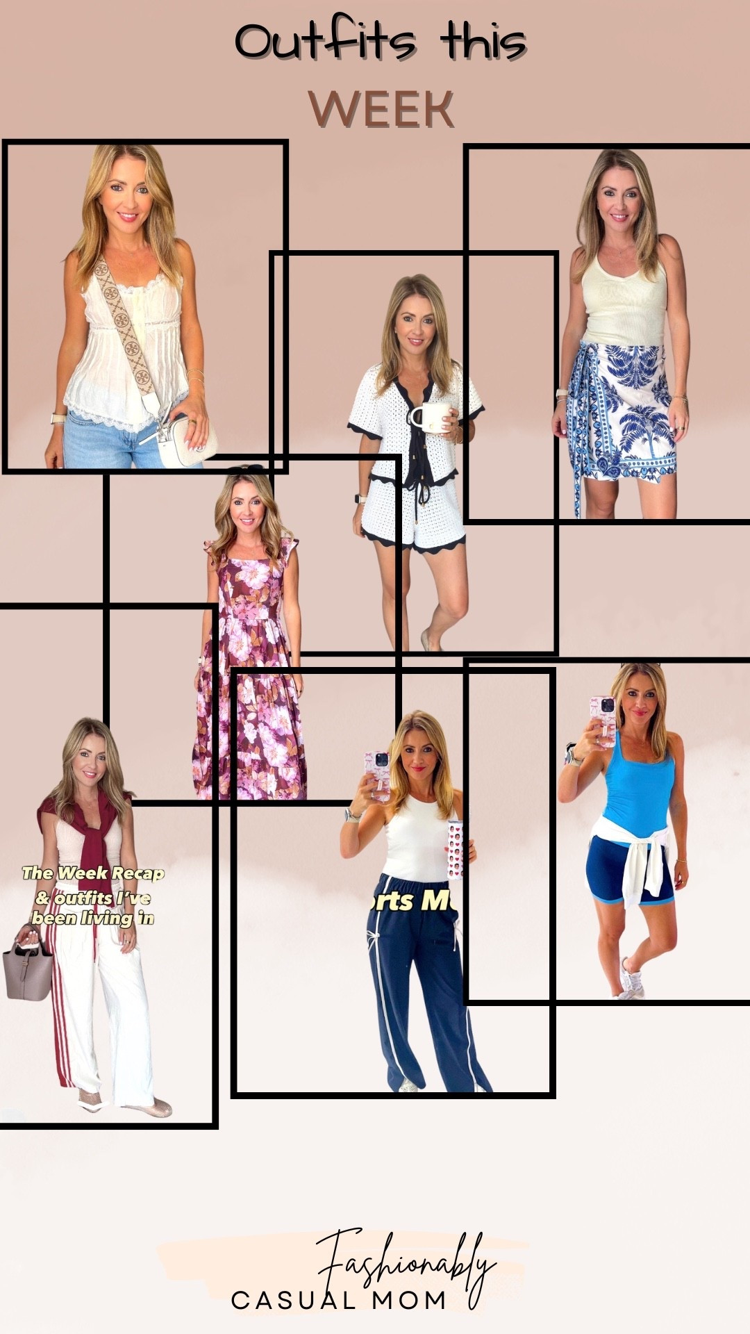 Outfits I wore this week
Lots of built in bra tanks
Sports mom looks
Activewear 


#LTKActive #LTKgrwm #LTKootd