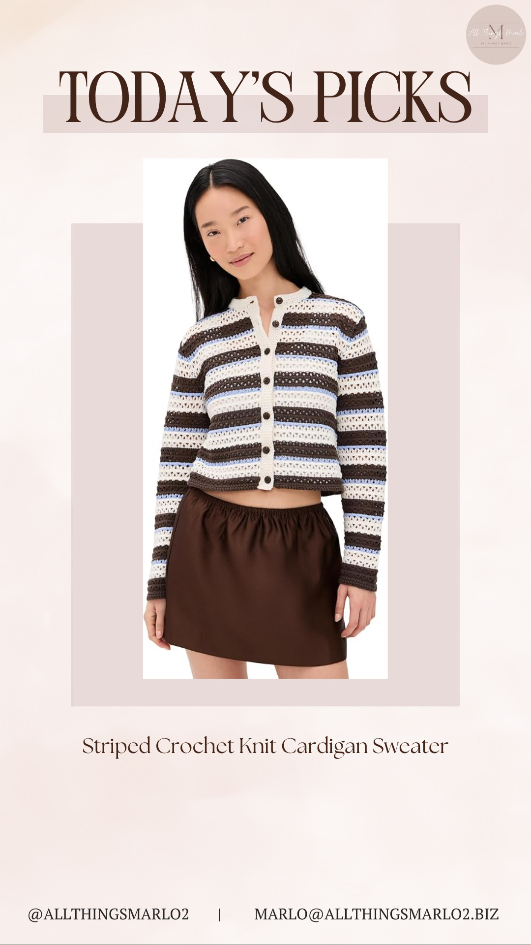 Striped Crochet Knit Cardigan Sweater 

 #LTKSeasonal #LTKWorkwear #LTKTravel