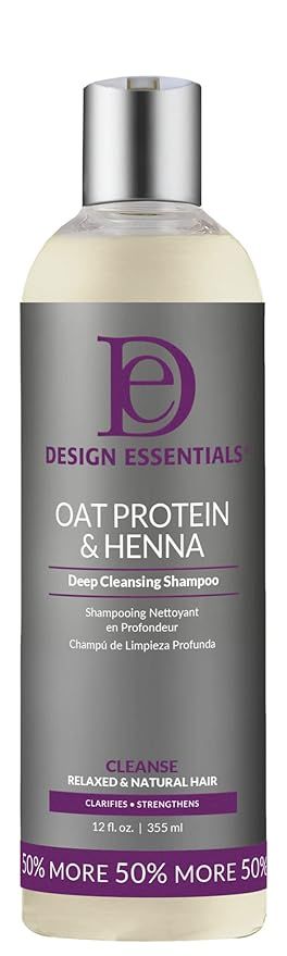 Design Essentials Oat Protein & Henna Deep Cleansing Shampoo, to Clarify, Strengthen, and Add Vol... | Amazon (US)