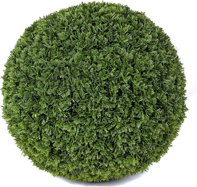 Cypress Topiary Ball - 15" Artificial Topiary Plant - Wedding Decor - Indoor/Outdoor Artificial P... | Amazon (US)