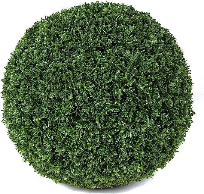 3rd Street Inn XL Cypress Topiary Ball - Artificial Plant Set - Indoor/Outdoor Wedding Party Deco... | Amazon (US)