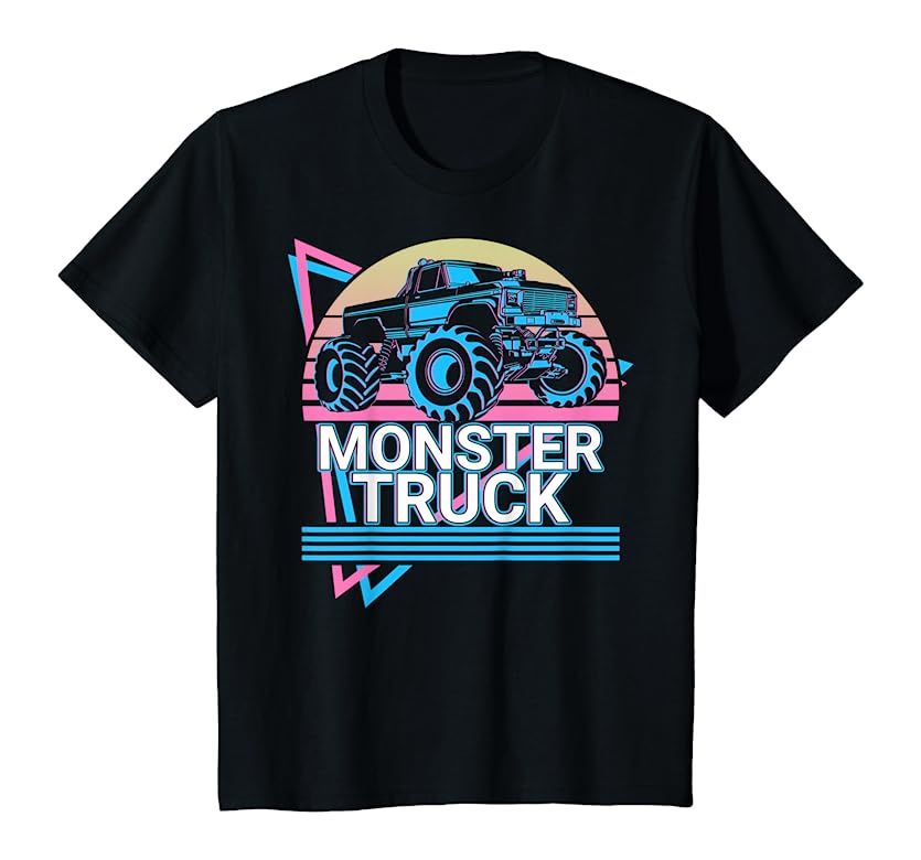 Monster Truck Retro T-Shirt | Amazon (US)