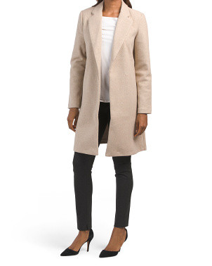 Open Button Fleece Coat | TJ Maxx