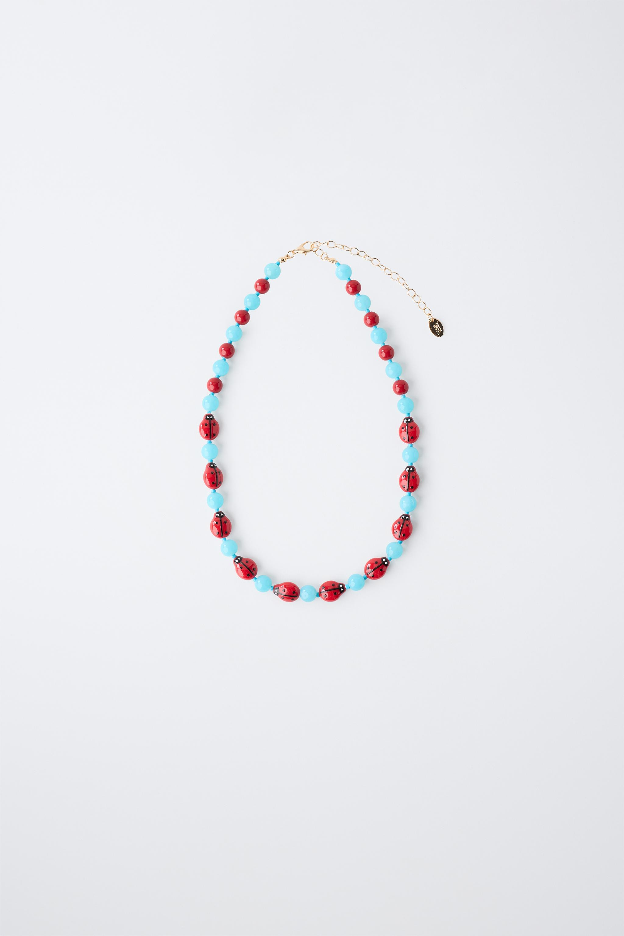 LADYBUG BEADED NECKLACE | Zara US