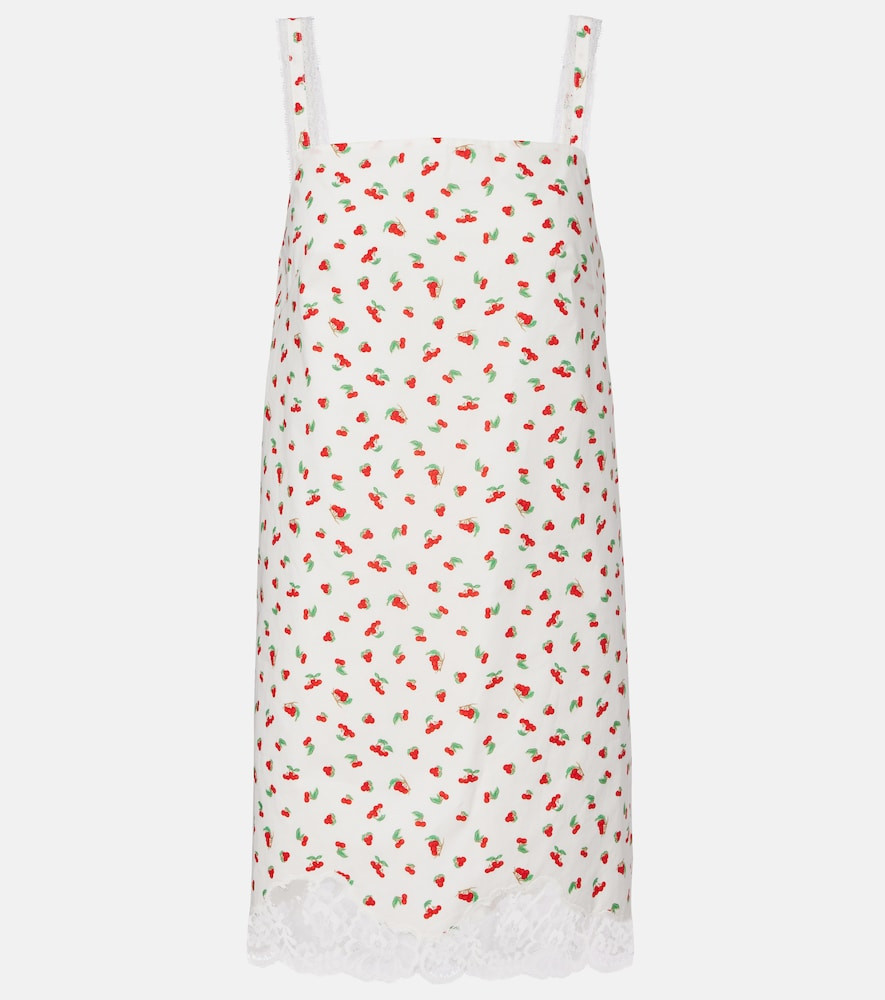 Posse Delia lace-trimmed printed cotton minidress | Mytheresa (US/CA)