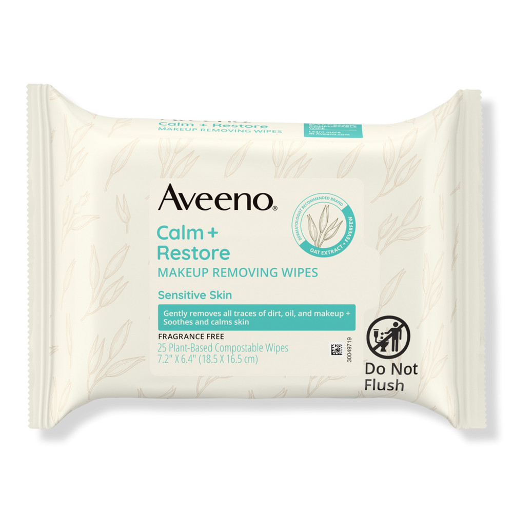 Aveeno Calm + Restore Makeup Remover Wipes | Ulta