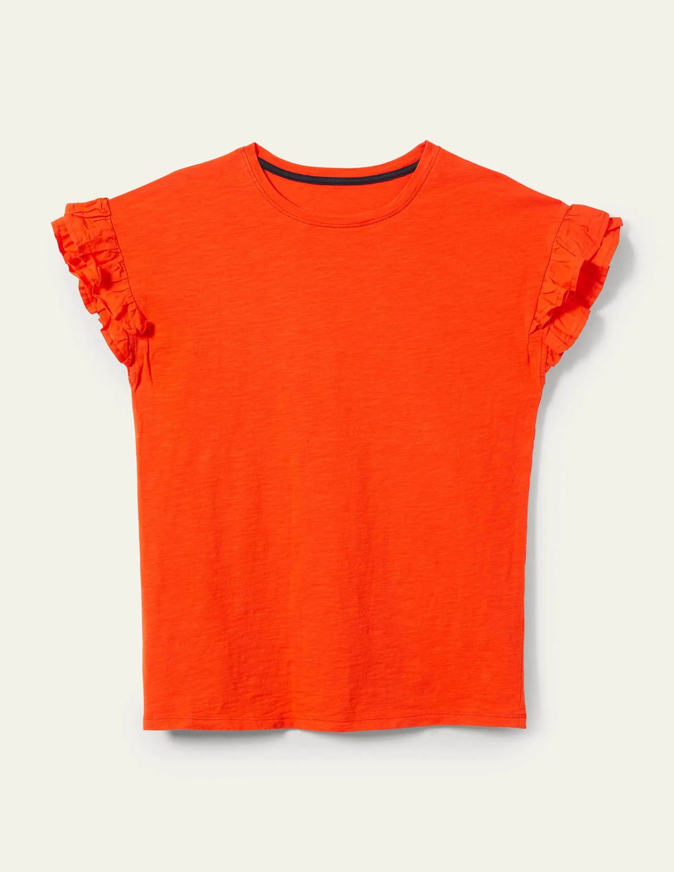 Woven Frill Sleeve T-shirt | Boden (US)