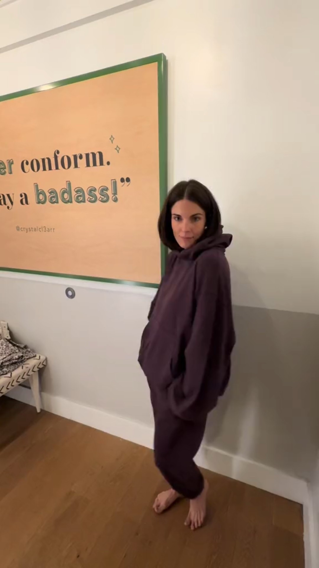 Trying on the aerie Jetsetter set.  It’s so cozy! 

#LTKOver40 #LTKSaleAlert