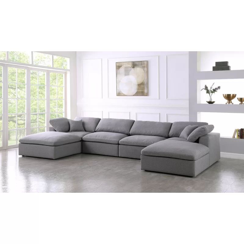 Robesonia 158" Wide Modular Sectional with Ottoman | Wayfair North America