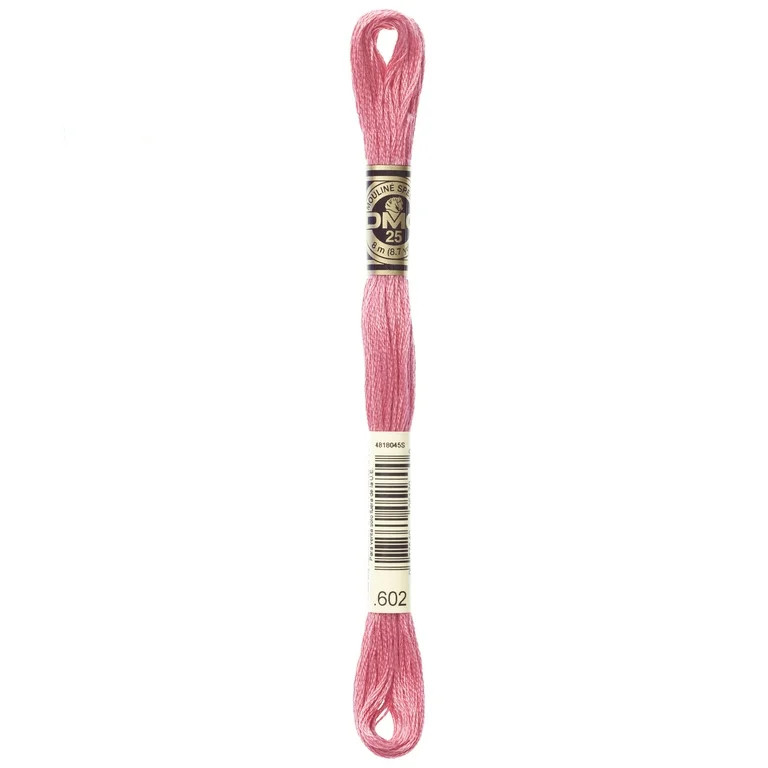 DMC Mouline 117-602 Six-Strand Embroidery Thread, Medium Cranberry, 8.7-Yards | Walmart (US)