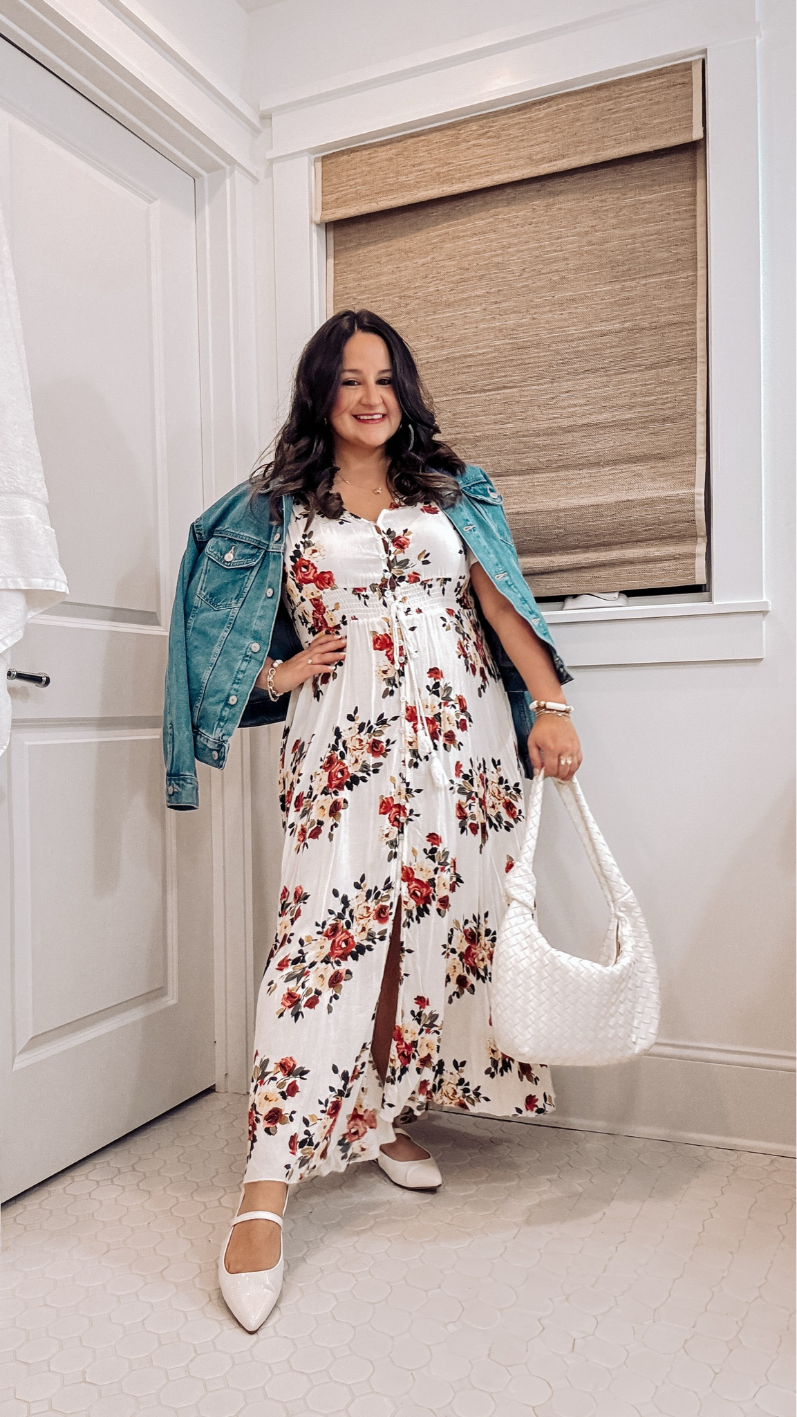 One of my favorite maxi dresses with sleeves that I’ve had for years!! The exact dress is by Milumia and I also linked similar!

Pair this resort wear outfit with a denim jacket and pointed toe flats on colder evenings!

Also linked my gold jewelry and braided handbag!

Vacation outfit, floral dress, bridal shower outfit, wedding guest dress, Amazon dress, plus size, midsize, size 14

#LTKMidsize #LTKPetite #LTKPlusSize