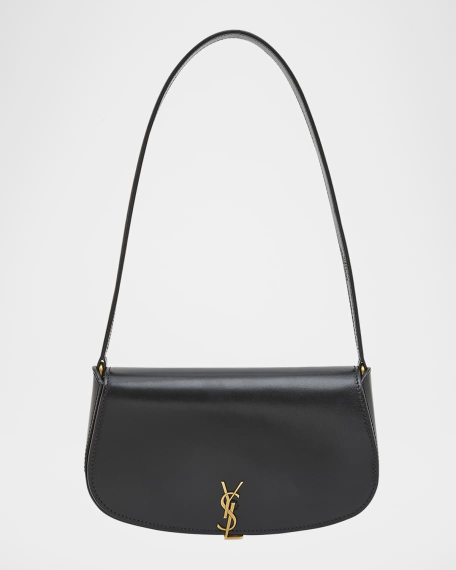Saint Laurent Mini YSL Flap Leather Shoulder Bag | Neiman Marcus