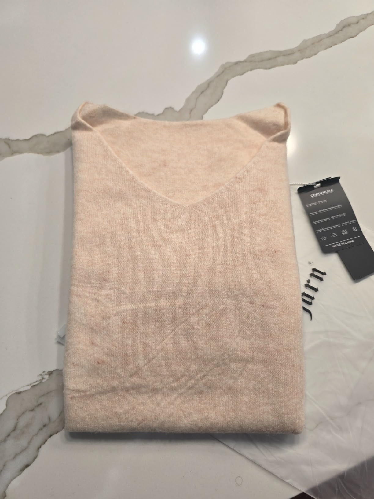 Women's 100% Merino Wool V Neck Sweater 2024 First-Line Ready to Wear Casual Long Sleeve Seamless... | Amazon (US)
