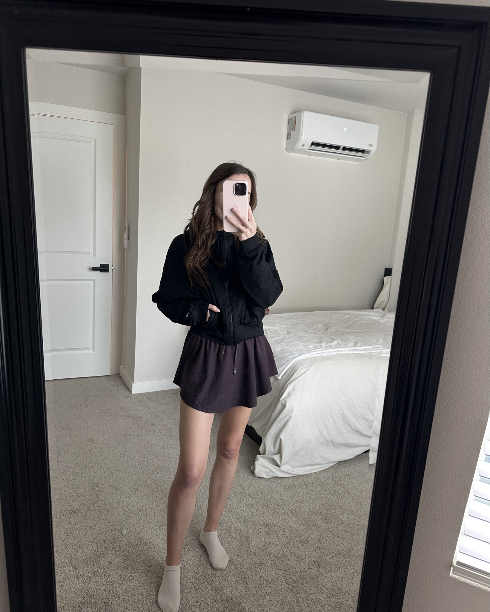 fabletics february selects // would be a cute outfit for tennis! 🎾 wearing XS in skort and cropped hoodie (hoodie runs a tad over size), skort fits tts! 

#LTKSeasonal #LTKActive #LTKFitness