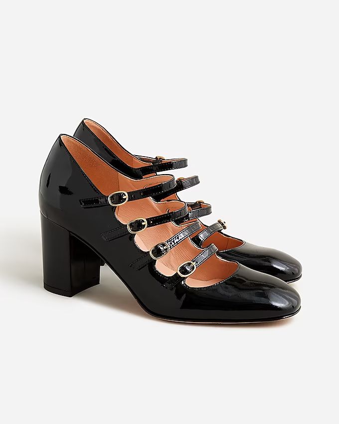 Maisie multistrap heels in patent leather | J.Crew US