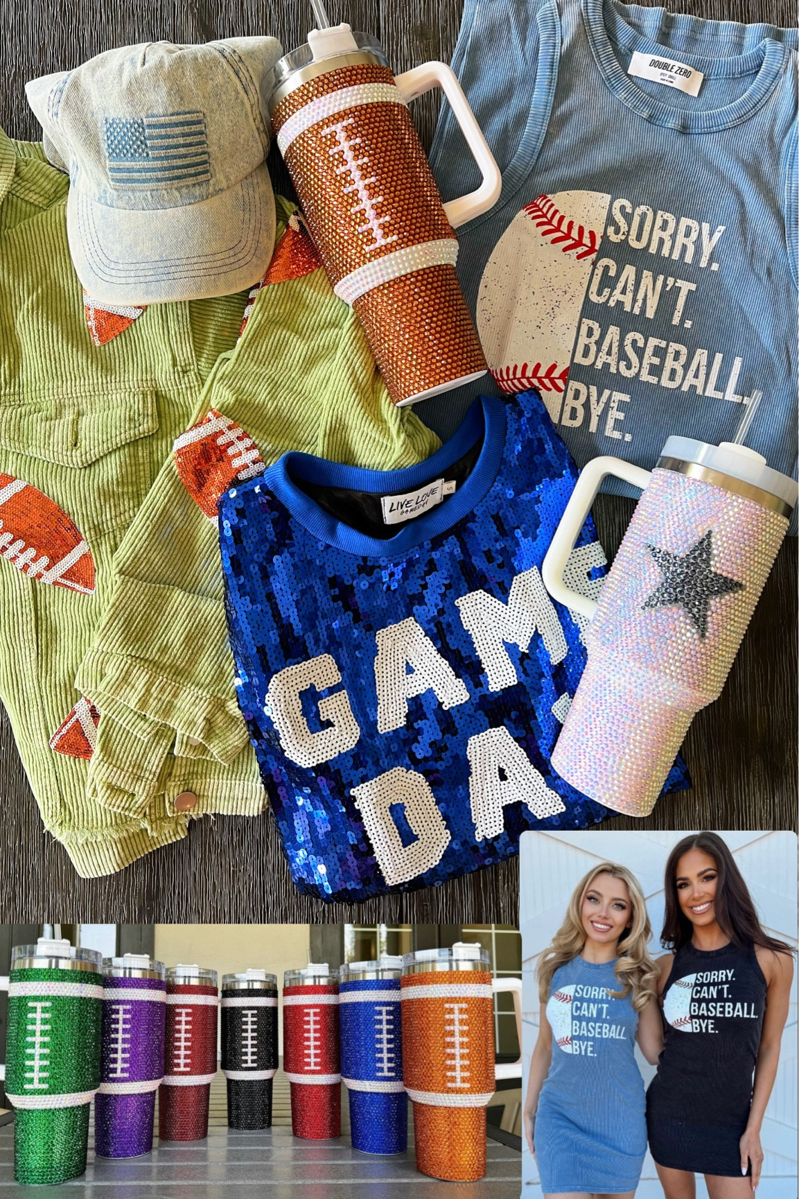 Sports wear. Bling game day outfit  

#LTKstyletip #LTKSeasonal #LTKActive