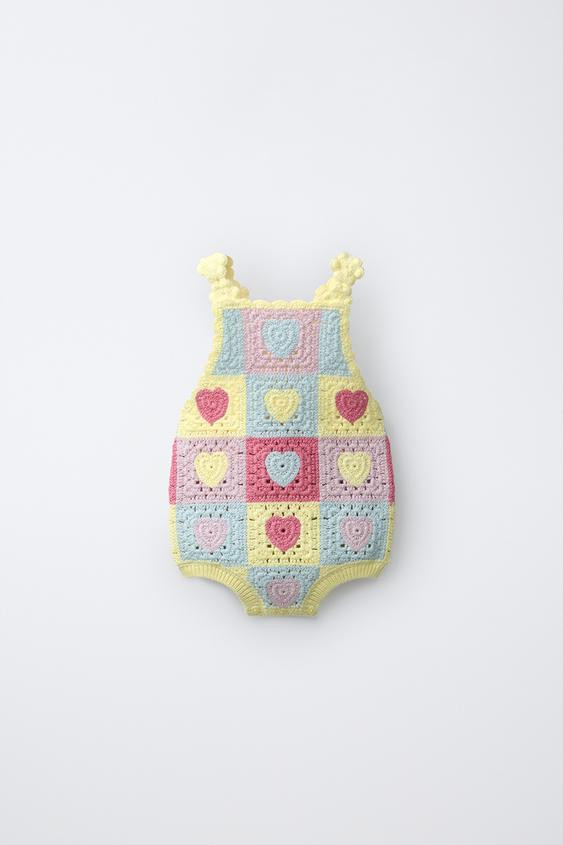 HEART KNIT ROMPER | Zara US