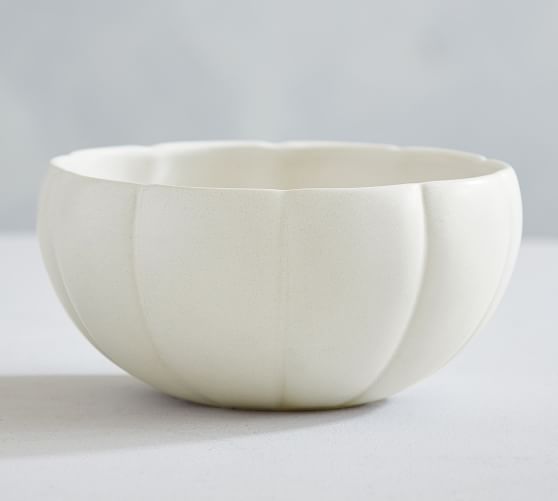 Pumpkin Shaped Stoneware Individual Bowls | Pottery Barn (US)