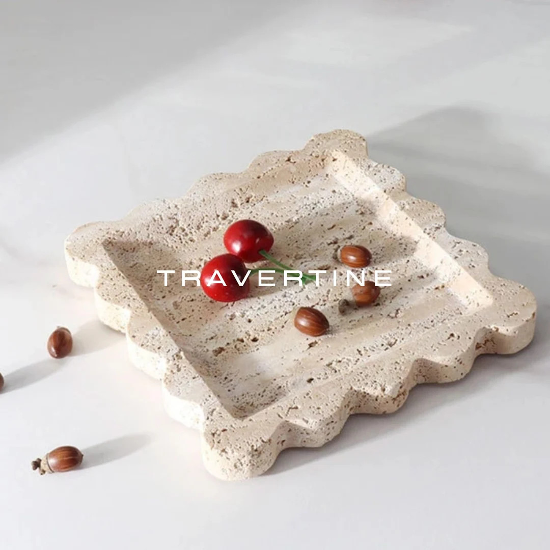 Travertine StoneTray Sculpture - Catchall Tray -  Jewelry Stone Tray - Stone Home Decor - Marble ... | Etsy (CAD)