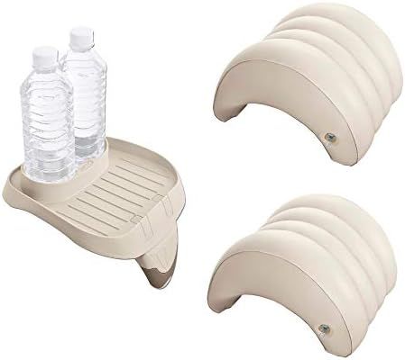 Intex Attachable Cup Holder & Refreshment Tray & Inflatable Headrest (2 Pack) | Amazon (US)