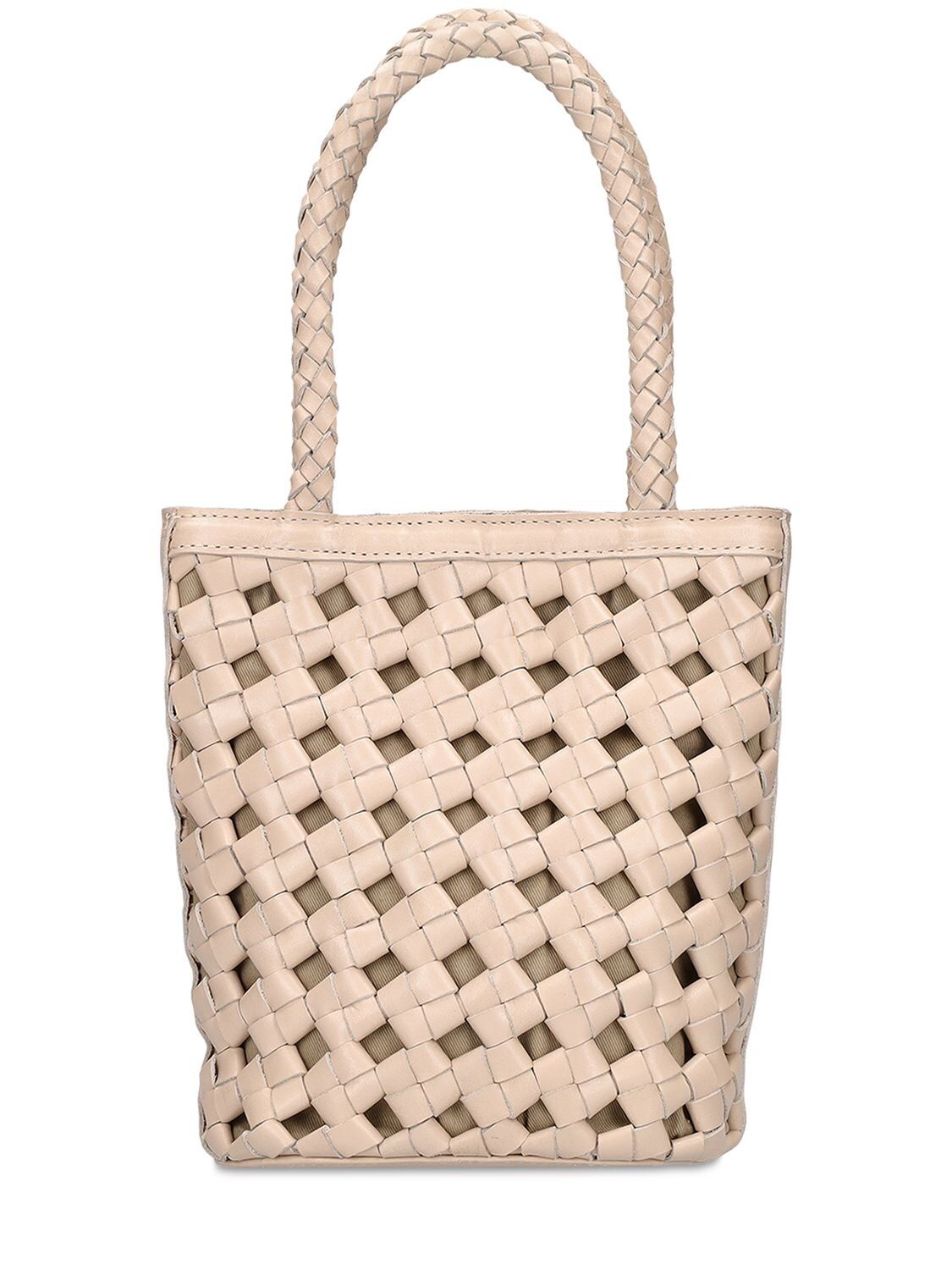 Bembien - Bonita knotted leather top handle bag - Cream | Luisaviaroma | Luisaviaroma