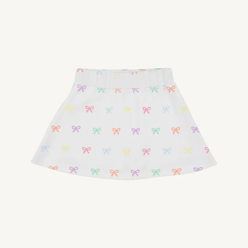 Searcy Skort - Bitty Bows (Worth Avenue White) | The Beaufort Bonnet Company