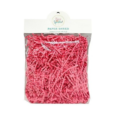 Bows And Sparkles 1.5oz Paper Shred Filler Pink | Target