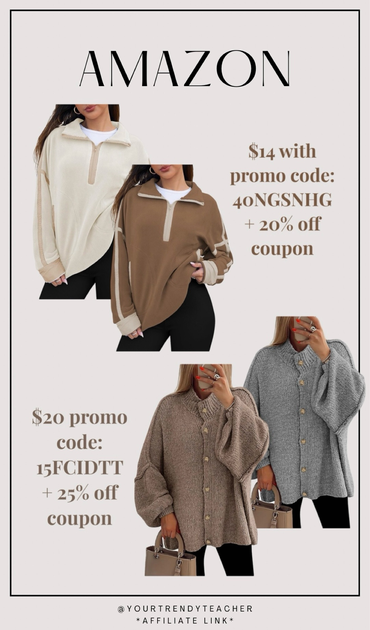 Amazon Fall Sweaters | #amazonfashion #amazonfinds #affordablefashion #fallstyle

#LTKSaleAlert #LTKStyleTip #LTKFindsUnder50