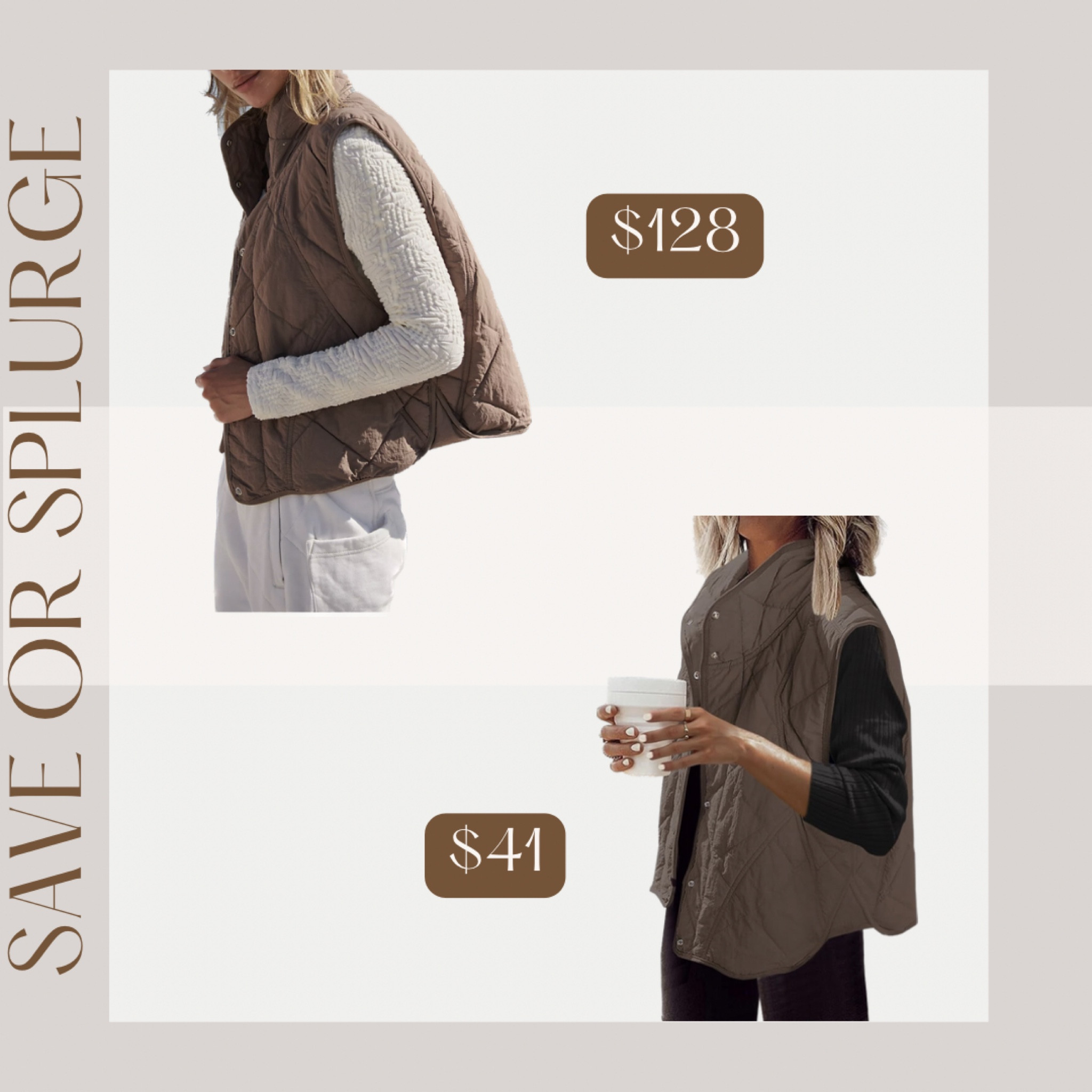 Save or Splurge Sunday! I’m OBSESSED with this vest!! It’s the perfect length and great for this cool weather!

Free people | fall fashion | amazon find | vest |

#LTKstyletip #LTKSeasonal #LTKfindsunder50