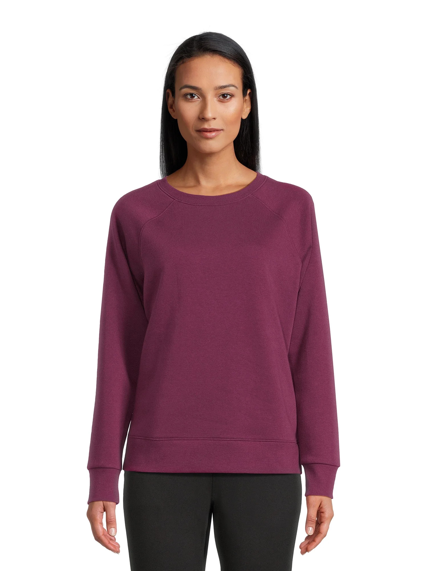 Athletic Works Women's Fleece Crewneck Sweatshirt, Sizes XS-XXXL | Walmart (US)