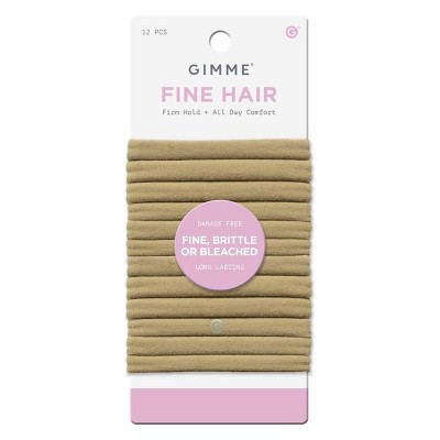 Gimme Beauty Fine Hair Band - Dark Blonde - 12pk | Target