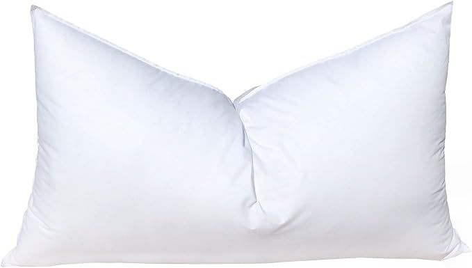 Pillowflex Synthetic Down Pillow Insert - 14x22 Down Alternative Pillow, Lumbar Pillow Insert for... | Amazon (US)