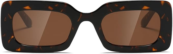 TIANYESY Sunglasses womens trendy Men Square Multicolor Shades | Amazon (US)