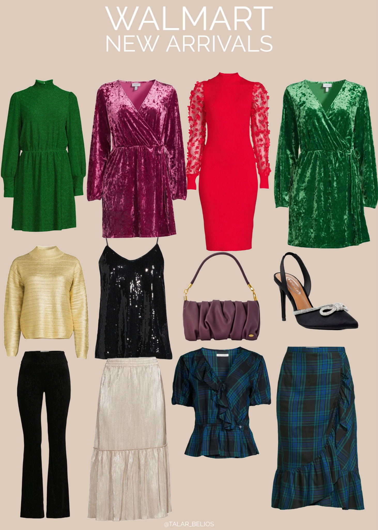 Christmas dress, holiday dress, holiday outfit, shoes, purse, wedding guest dress 
#walmart #walmartnewarrivals #walmartholiday 

#LTKCyberweek #LTKSeasonal #LTKHoliday