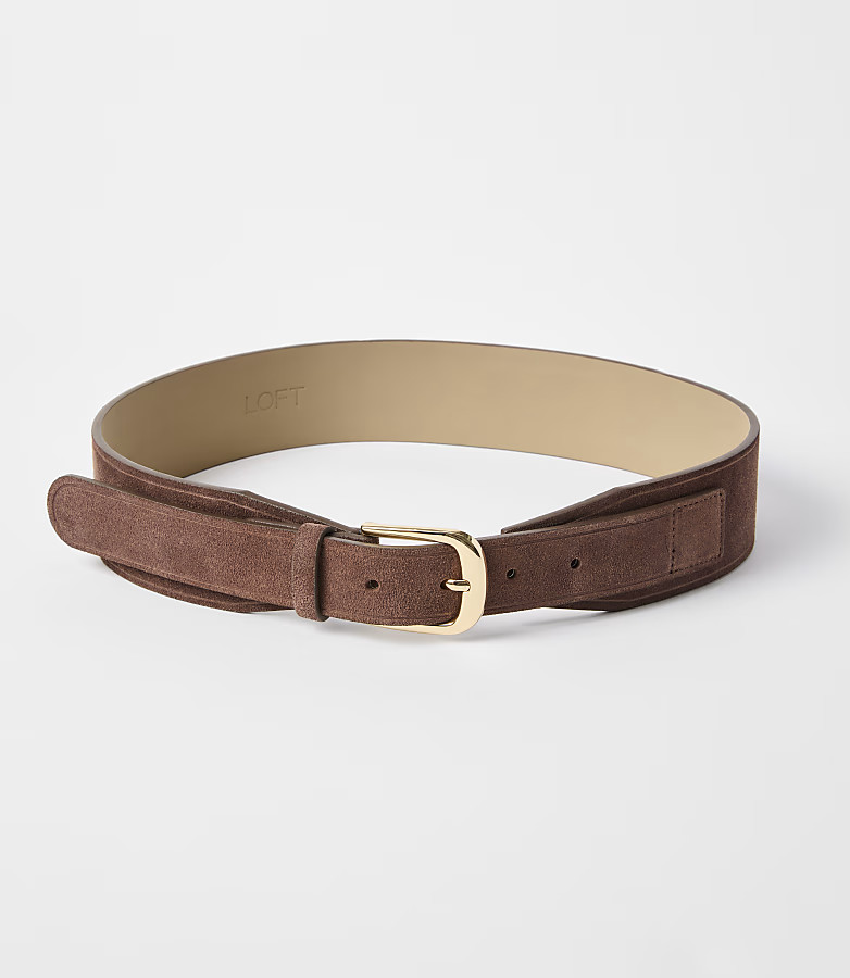 Tapered Suede Waist Belt | LOFT