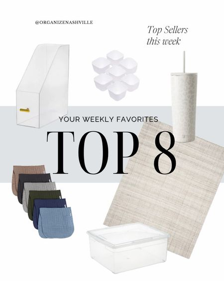 Your favorites this week! I love when I see nursing cart items at the top of the list. It must be baby season 💕💙

Your favorites this week include the forever and always favorite west elm lumini rug dupe. Here’s the full list:

1. Affordable storage trays (used in both the nursing cart and art cart organization)
2. Clear magazine holder (also great for organizing desk and kids coloring books and paper)
3. Muslin burp cloths (great for washing your face too!)
4. Clear storage bins 
5. Aluminum cup with straw
6. West Elm Lumini Rug Dupe
7. Storage bin with handles (love these for an inventory cabinet)
8. Ruggable rug 