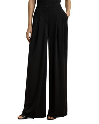 Pleated Stretch Jersey Wide-Leg Pant | Bloomingdale's (US)