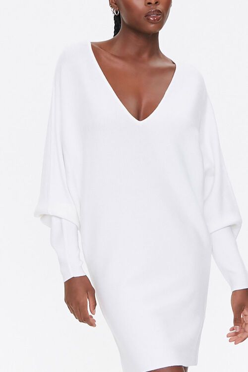 Batwing-Sleeve Sweater Dress | Forever 21 (US)