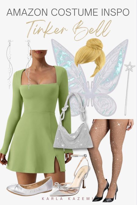Easy DIY costume idea! Using pieces you might already have or pieces that you could use after Halloween! 

Cute Adult Tinker Bell Costume ✨🧚





Halloween costumes, women’s Halloween costumes, DIY Halloween costumes, affordable costumes, easy Halloween costume, cute Halloween costume, midsize Halloween costume, long sleeve costume, green dress, fairy costume, tinker bell costume, clear heels, silver ballet flats, silver bag, Karla Kazemi, Latina.

#LTKmidsize #LTKHalloween #LTKSeasonal