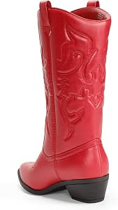 Amazon.com | DREAM PAIRS Women's Cowboy Boots Pull On Cowgirl Boots Mid Calf Western Boots, Sdmb2... | Amazon (US)